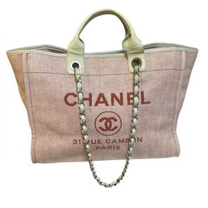 Chanel Deauville Medium Woven Tote